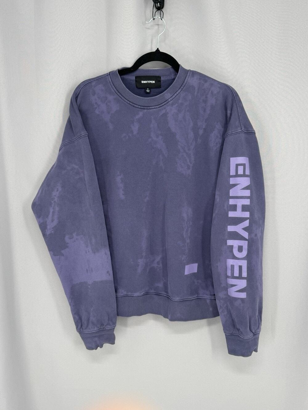 ENHYPEN "Day One" Tie-dye Crewneck Sweatshirt Medium Purple K Pop